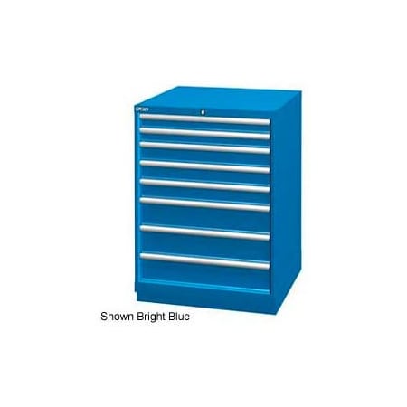 Lista International Lista 28-1/4"W Drawer Cabinet, 8 Drawer, 124 Compart - Light Gray, No Lock XSSC0900-0802LGNL